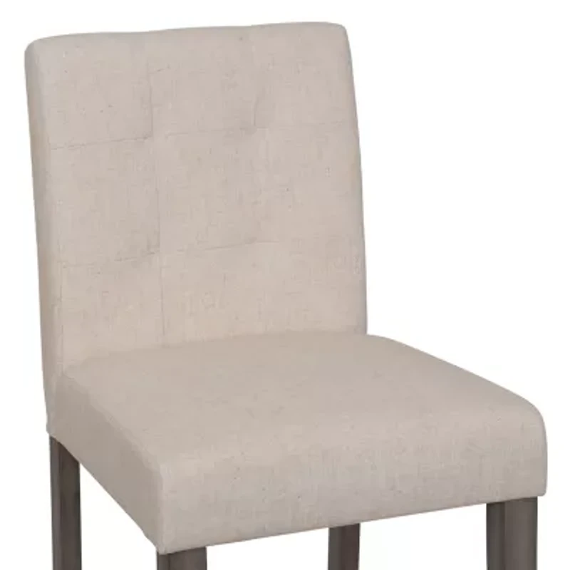 Corliving Leila Upholstered Tufted Bar Stool