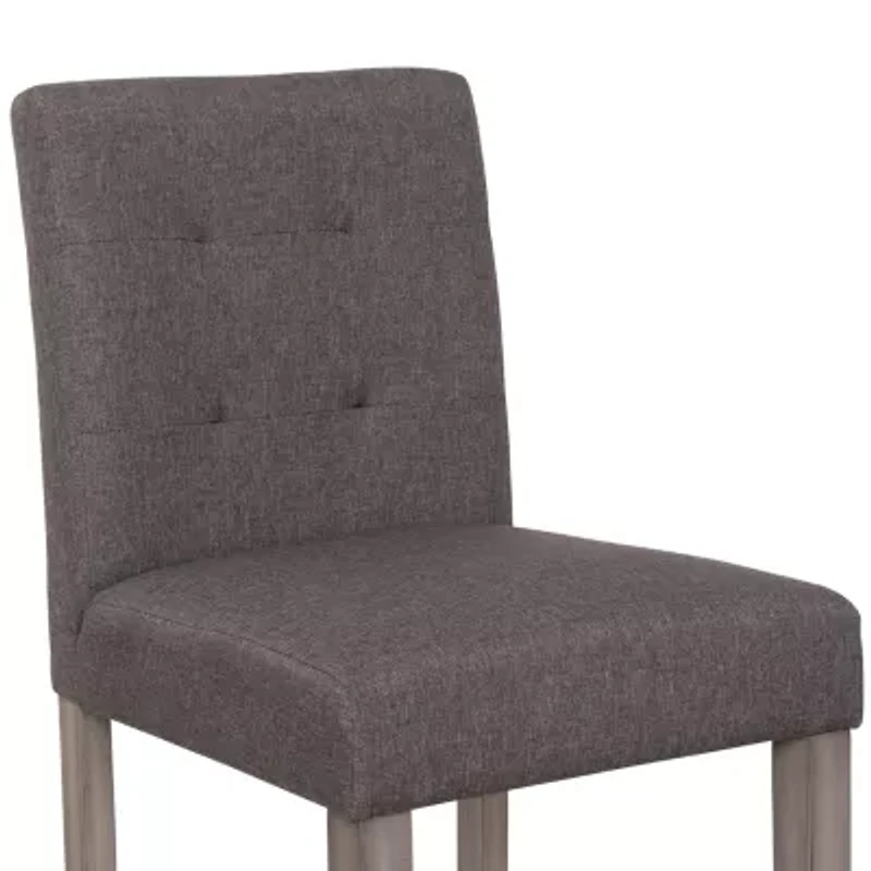 Corliving Leila Upholstered Tufted Bar Stool