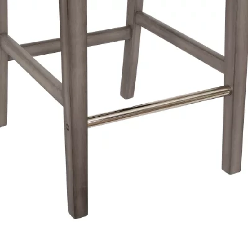 Corliving Leila Upholstered Tufted Bar Stool