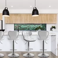 Bonded Leather 2-pc. Adjustable Swivel Bar Stool