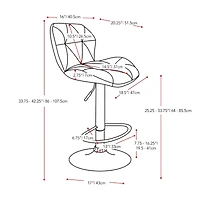 Corliving 2-pc. Swivel Bar Stool