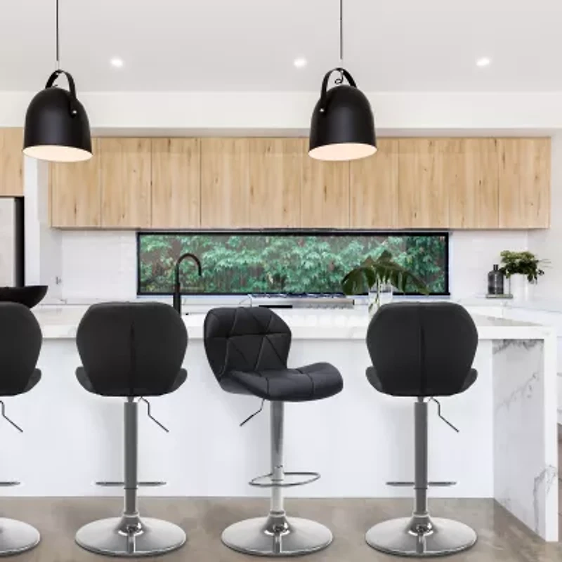 Corliving 2-pc. Swivel Bar Stool