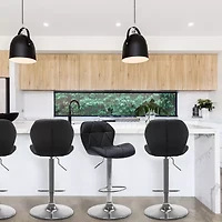 Corliving 2-pc. Swivel Bar Stool