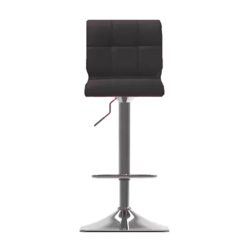 Bonded Leather Upholstered Bar Stool - Set of 2