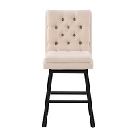 Corliving Boston Dining Collection 2-pc. Upholstered Tufted Bar Stool