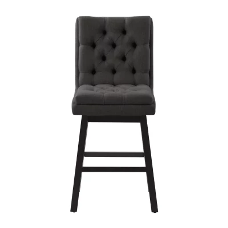 Corliving Boston Dining Collection 2-pc. Upholstered Tufted Bar Stool