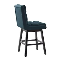 Corliving Boston Dining Collection 2-pc. Upholstered Tufted Bar Stool