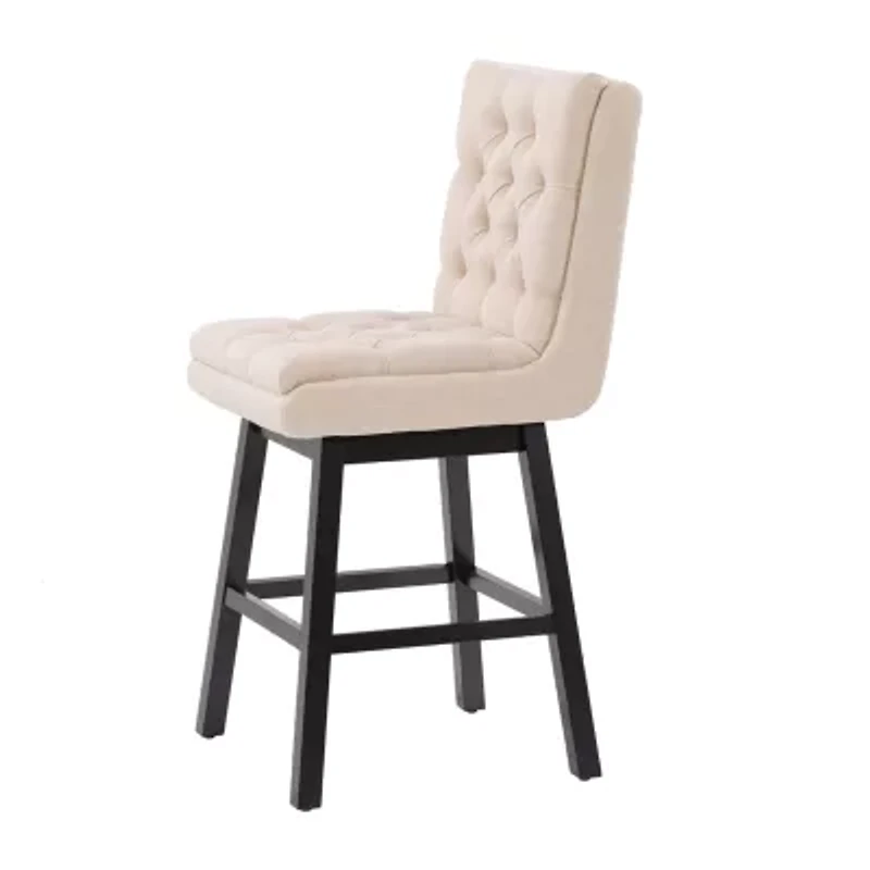 Corliving Boston Dining Collection 2-pc. Upholstered Tufted Bar Stool
