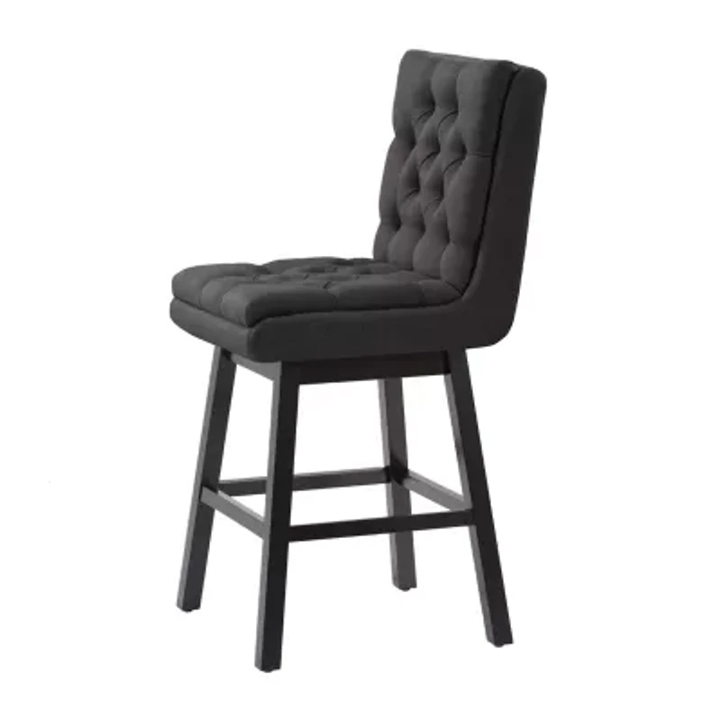 Corliving Boston Dining Collection 2-pc. Upholstered Tufted Bar Stool