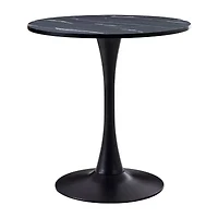 Corliving Ivo Round Wood-Top Dining Table
