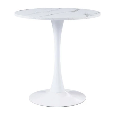 Corliving Ivo Round Wood-Top Dining Table