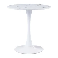 Corliving Ivo Round Wood-Top Dining Table