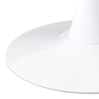 Corliving Ivo Round Wood-Top Dining Table