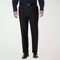 Haggar Premium Comfort Mens Cuffed Classic Fit Dress Pleated Pant