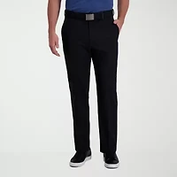 Haggar Cool Right Performance Flex Mens Classic Fit Flat Front Pant
