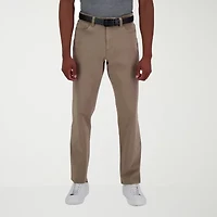 Haggar The Active Series City Flex 5 Pocket Cotton Traveler Mens Comfort Waistband Straight Fit Flat Front Pant