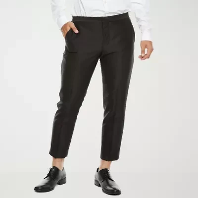 J. Ferrar Velvet Crop Ankle Mens Slim Fit Tuxedo Pant