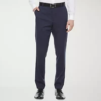 J. Ferrar Ultra Comfort Mens Stretch Fabric Super Slim Fit Flat Front Suit Pant