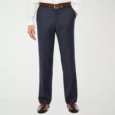 J. Ferrar Mens Geometric Stretch Slim Fit Suit Pant - Slim