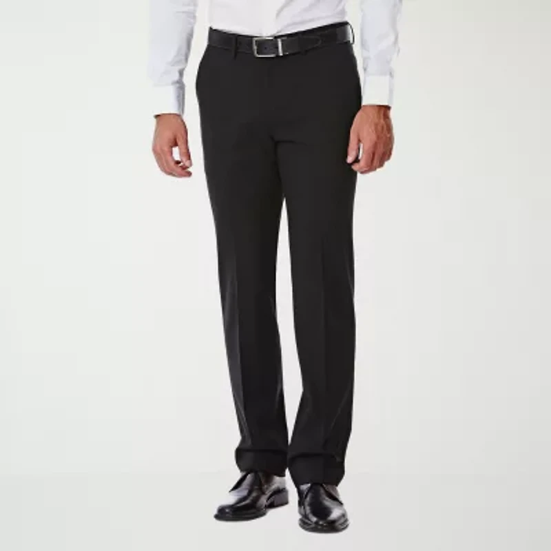 Haggar JMH 4 Way Stretch Mens Fabric Slim Fit Flat Front Suit Pant