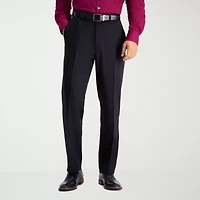 Haggar Travel Performance Tailored Mens Stretch Fabric Modern Fit Flat Front Suit Pant