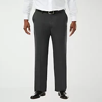 Haggar JMH Premium Stretch Sharkskin Mens Big Fabric Classic Fit Flat Front Suit Pant