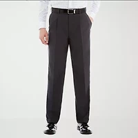 Stafford® Travel Sharkskin Pleated Dress Pants - Classic