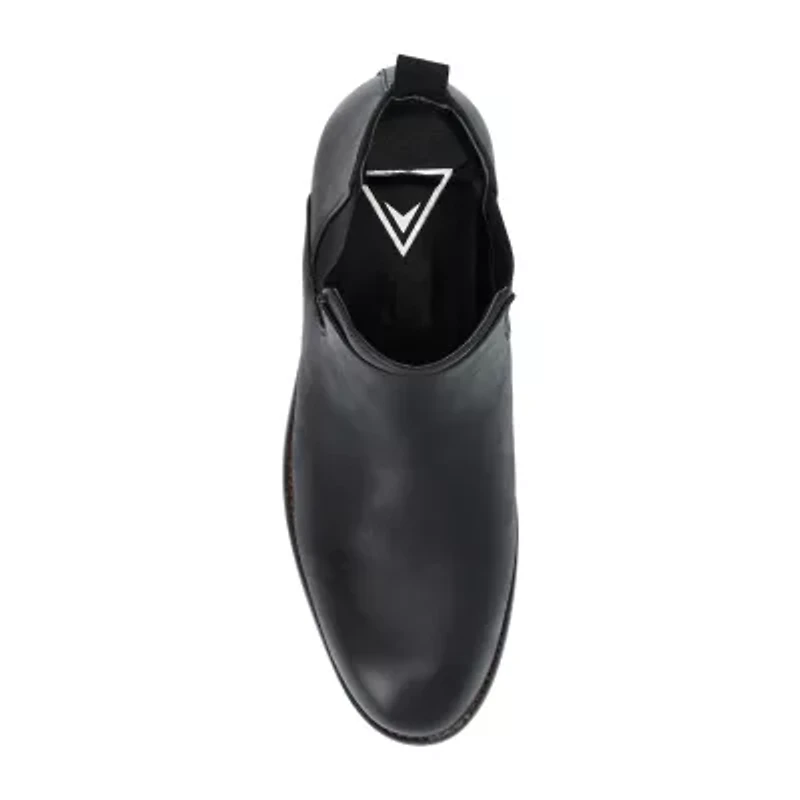 Vance Co Mens Landon Stacked Heel Chelsea Boots