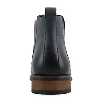 Vance Co Mens Landon Stacked Heel Chelsea Boots