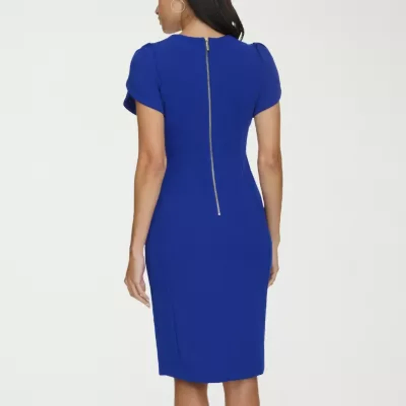 Marc New York Womens Short Sleeve Sheath Dress