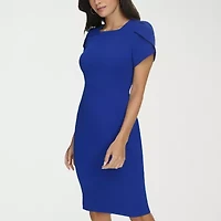 Marc New York Womens Short Sleeve Sheath Dress