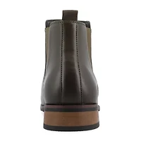 Vance Co Mens Landon Stacked Heel Chelsea Boots