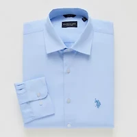 U.S. Polo Assn. Mens Slim Fit Stretch Fabric Long Sleeve Dress Shirt