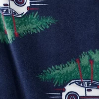 Carter's Baby Boys Footed Round Neck Long Sleeve One Piece Pajama