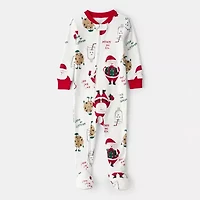 Carter's Baby Unisex Footed Rib Crew Neck Long Sleeve One Piece Pajama