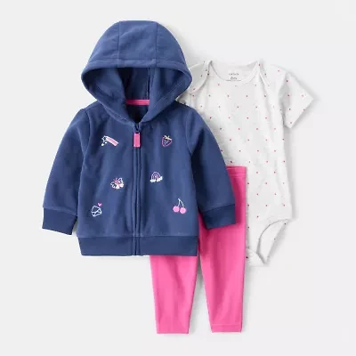 Carter's Baby Girls 3-pc. Pant Set
