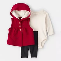 Carter's Baby Girls 3-pc. Pant Set