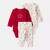 Carter's Baby Girls 3-pc. Pant Set