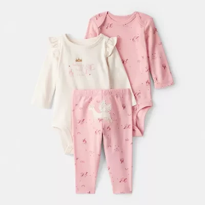 Carter's Baby Girls 3-pc. Pant Set