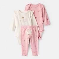 Carter's Baby Girls 3-pc. Pant Set