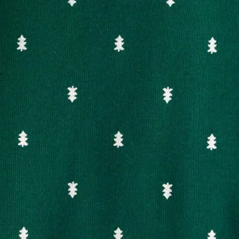 Carter's Boys Round Neck Long Sleeve Rib Bodysuit
