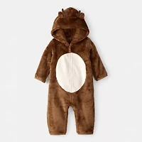 Carter's Baby Unisex Hooded Long Sleeve Jumpsuit