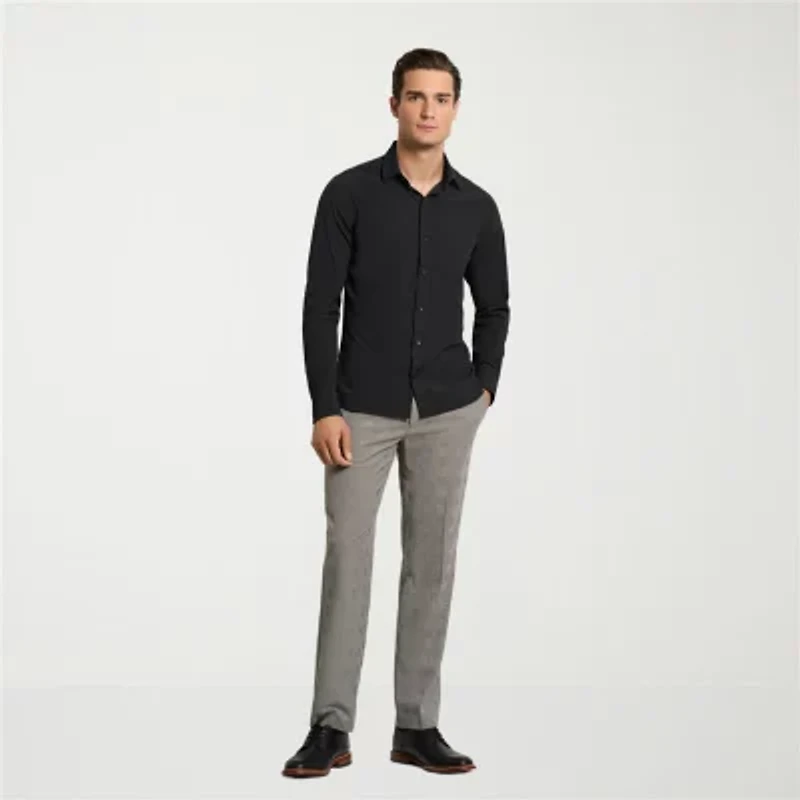 Van Heusen Mens Long Sleeve Slim Fit Button-Down Shirt