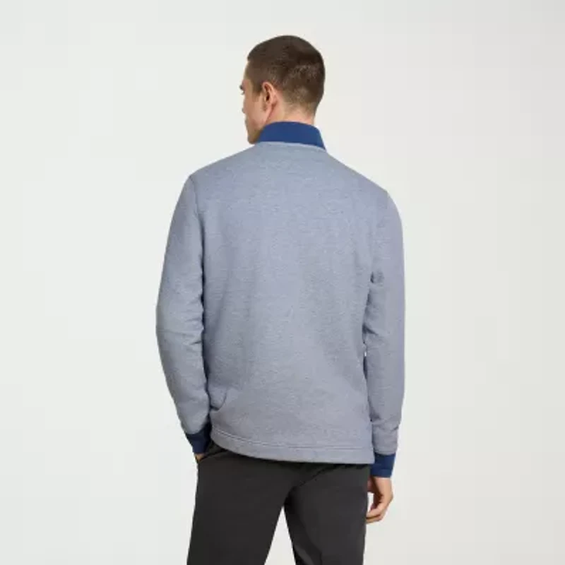 Van Heusen Essential Mens Long Sleeve Quarter-Zip Pullover Sweater
