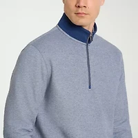 Van Heusen Essential Mens Long Sleeve Quarter-Zip Pullover Sweater