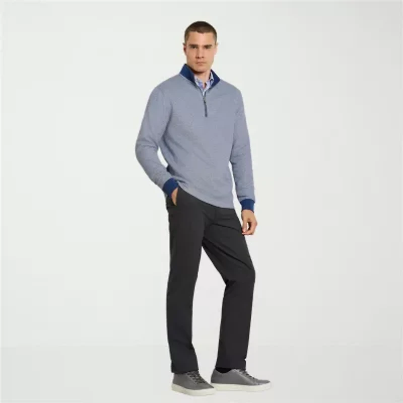 Van Heusen Essential Mens Long Sleeve Quarter-Zip Pullover Sweater