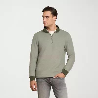 Van Heusen Essential Mens Long Sleeve Quarter-Zip Pullover Sweater