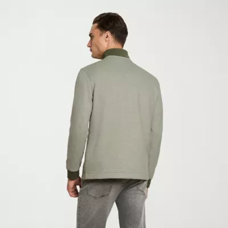 Van Heusen Essential Mens Long Sleeve Quarter-Zip Pullover Sweater