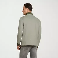 Van Heusen Essential Mens Long Sleeve Quarter-Zip Pullover Sweater