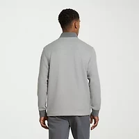 Van Heusen Essential Mens Long Sleeve Quarter-Zip Pullover Sweater